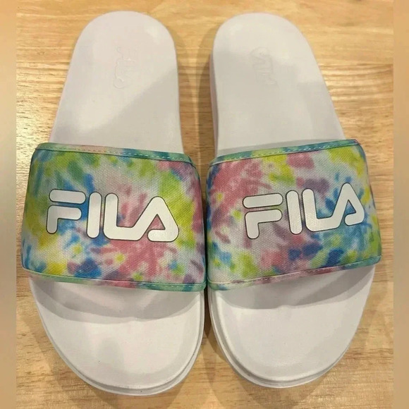 Fila Drifter Lux Tie Dye Women's Slide Sandals Size 10. NWOT - Picture 3 of 10